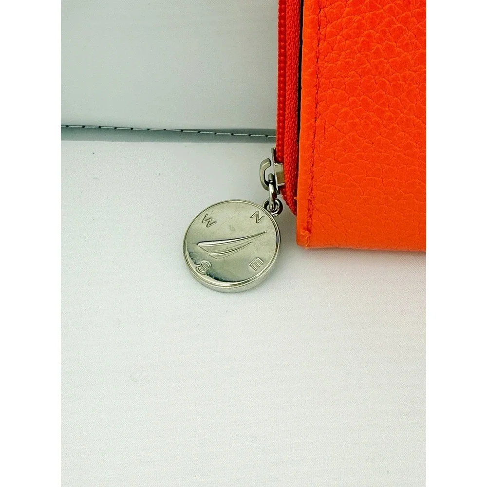 Nautica Orange/Coral Pebbles Faux Wallet